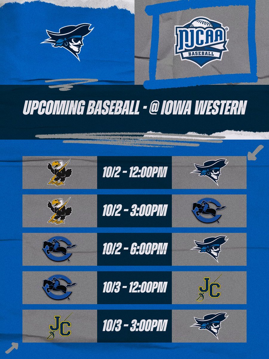 CrowderBasebal1's tweet photo. Here is our schedule this weekend in Council Bluffs, IA! 
 #wR https://t.co/Eept2FvKGh