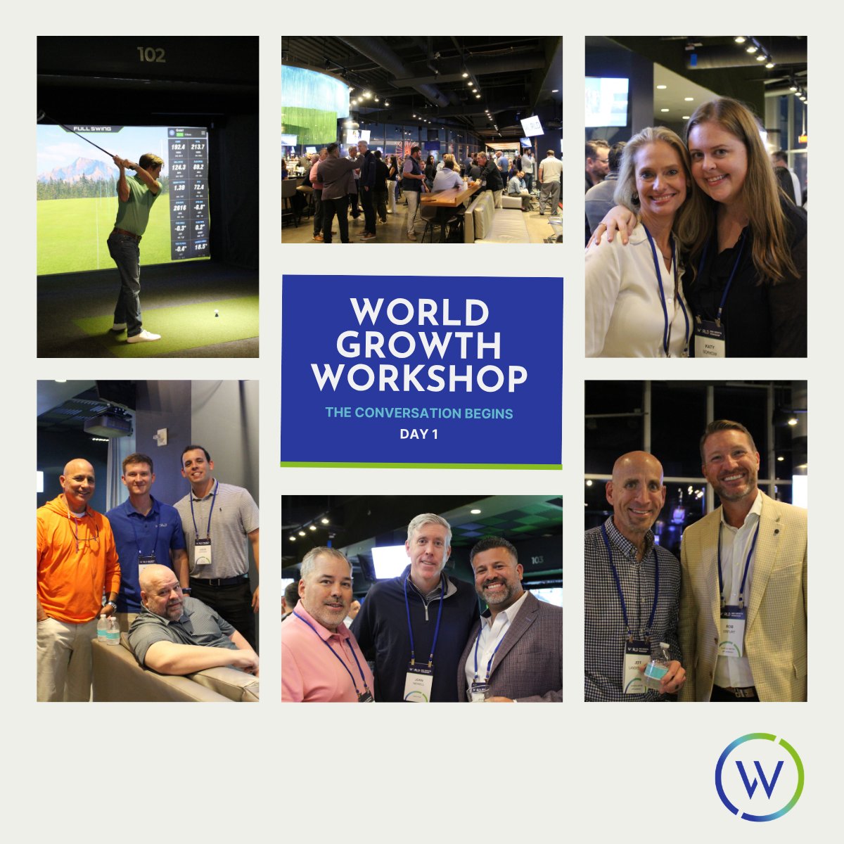 WorldInsur's tweet photo. Good conversations, familiar faces, and a little friendly competition. ⛳
The #WorldGrowthWorkshop officially kicked off on Tuesday, and it's great to see colleagues from across the country reconnecting, meeting new faces, and kicking off the week at Topgolf.
#OneWorld https://t.co/9AcUYclSFx
