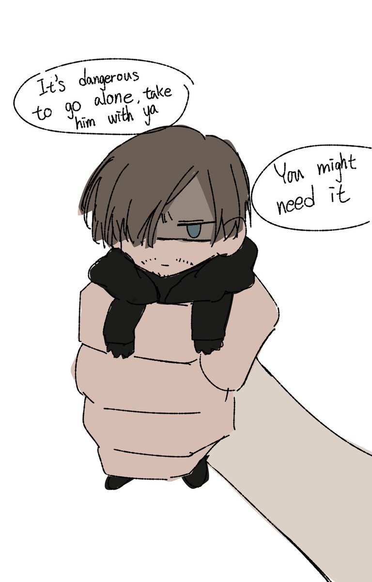 KK18520615's tweet photo. He was on his vacation btw. 
#ResidentEvil #bryan #leon https://t.co/gixS7CgcIx