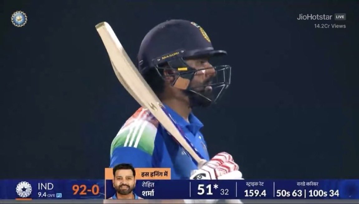 thevarma79's tweet photo. Thanks to your contribution @ImRo45 on this match today #INDvsWI 50 runs😭 https://t.co/S3AYsQH8yb