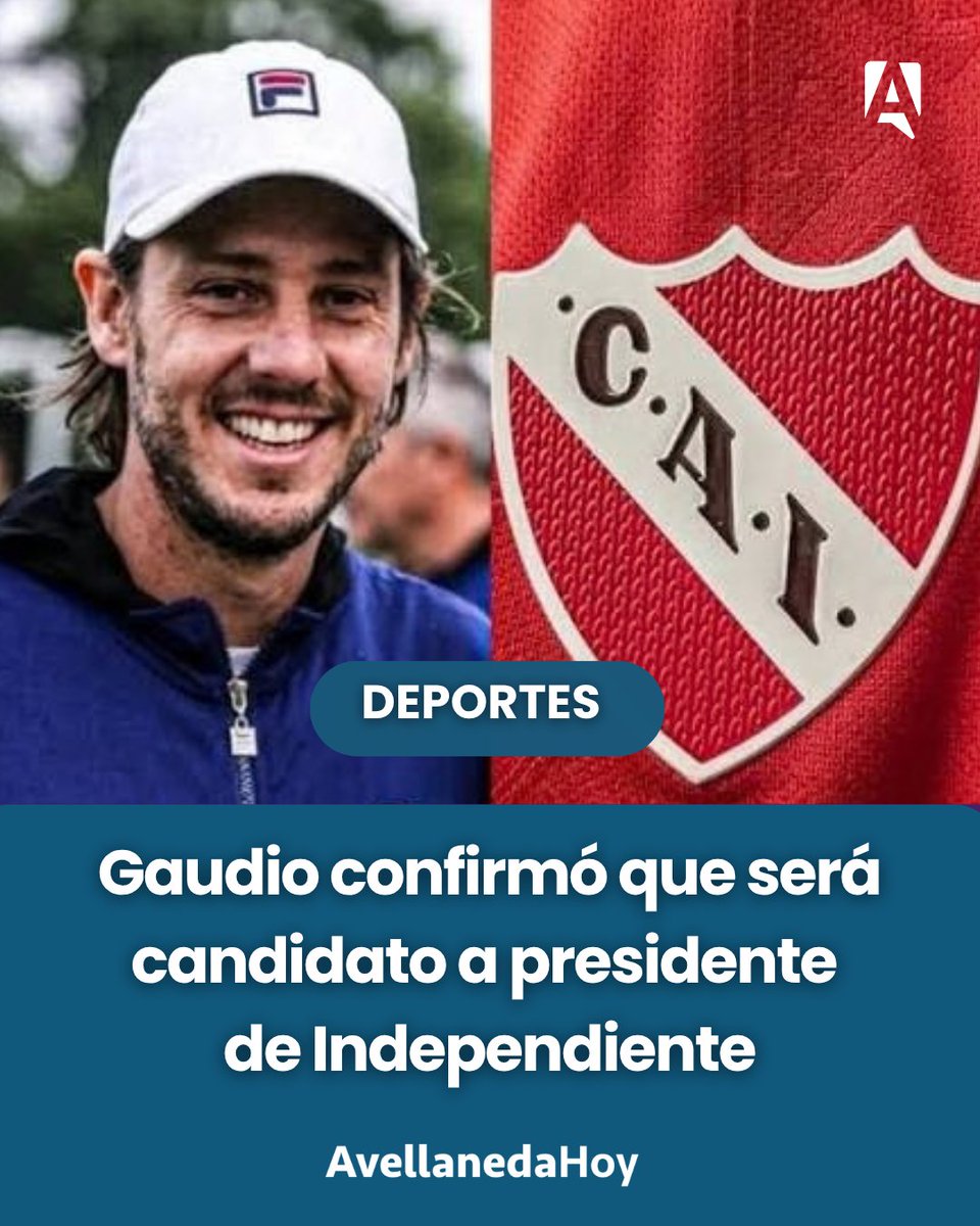 avellaneda_hoy's tweet photo. #DEPORTES | #Gaudio confirmó su candidatura en #Independiente y rechazó una #SAD: “No se me cruza por la cabeza”
🔴El extenista confirmó que será candidato a presidente del Rojo y aseguró que ya tiene cerrado un importante sponsor para el club.
📎+Info: https://t.co/uzisM0gwgu https://t.co/rTcifIpUin