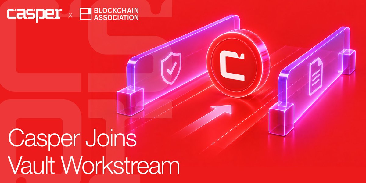 Casper_Network's tweet photo. Casper is proud to join @BlockchainAssn's Vaults Workstream.

Vaults are an evolving part of onchain finance, and clear rules should reflect how the technology actually works.

We look forward to engaging with the SEC and industry peers in the U.S. https://t.co/NTlb1yf1uS