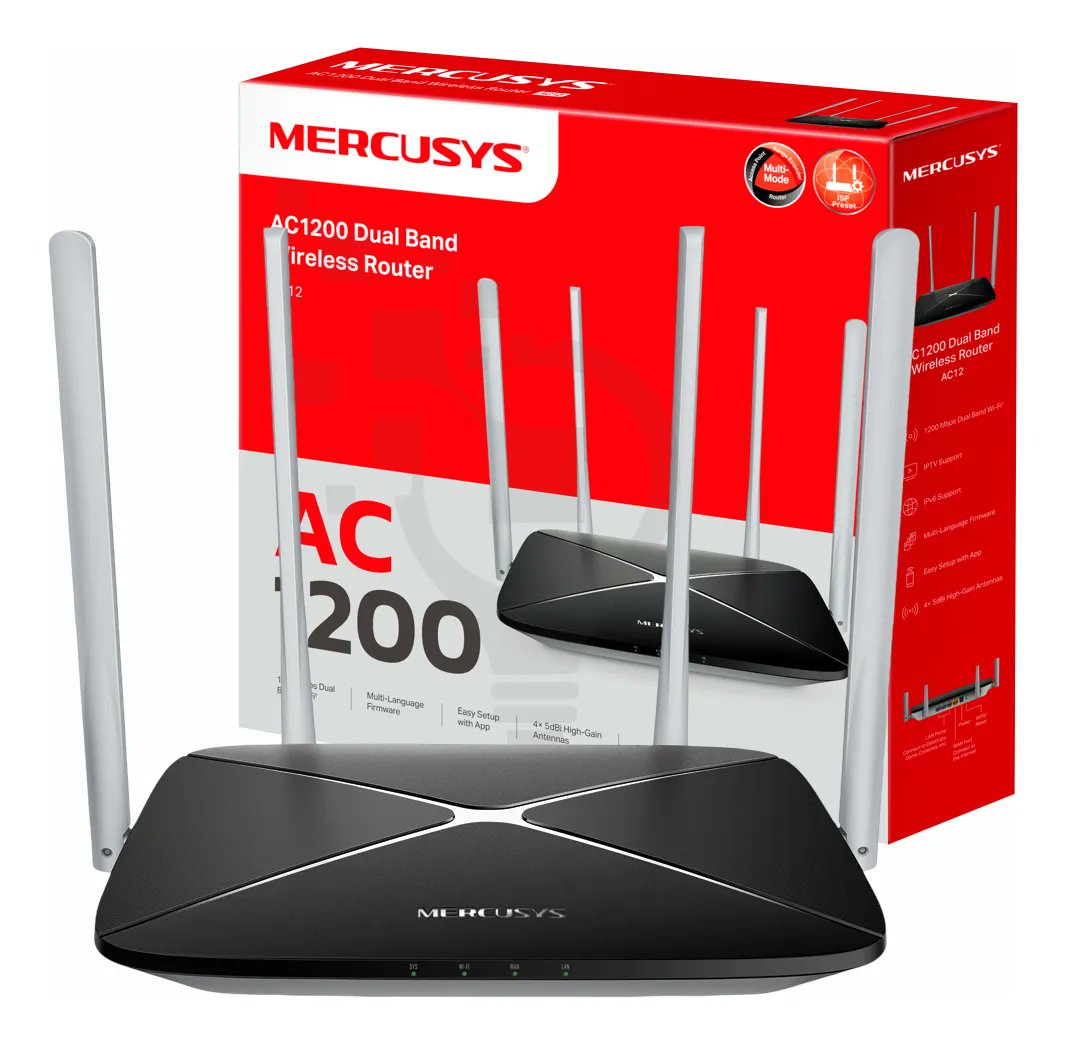 Solutionsmj_r's tweet photo. ¡Mira lo que encontré! Router Mercusys Ac12g Gigabit Ac1300 Para Fibra en Mercado Libre.

 Entra aquí: https://t.co/EdSP1UaXQg 

#30Sep #Barquisimeto #solutionsmjr #sinLuz #Cashea #Inter #Thundernet #envionacional https://t.co/VaGkv5KsD3