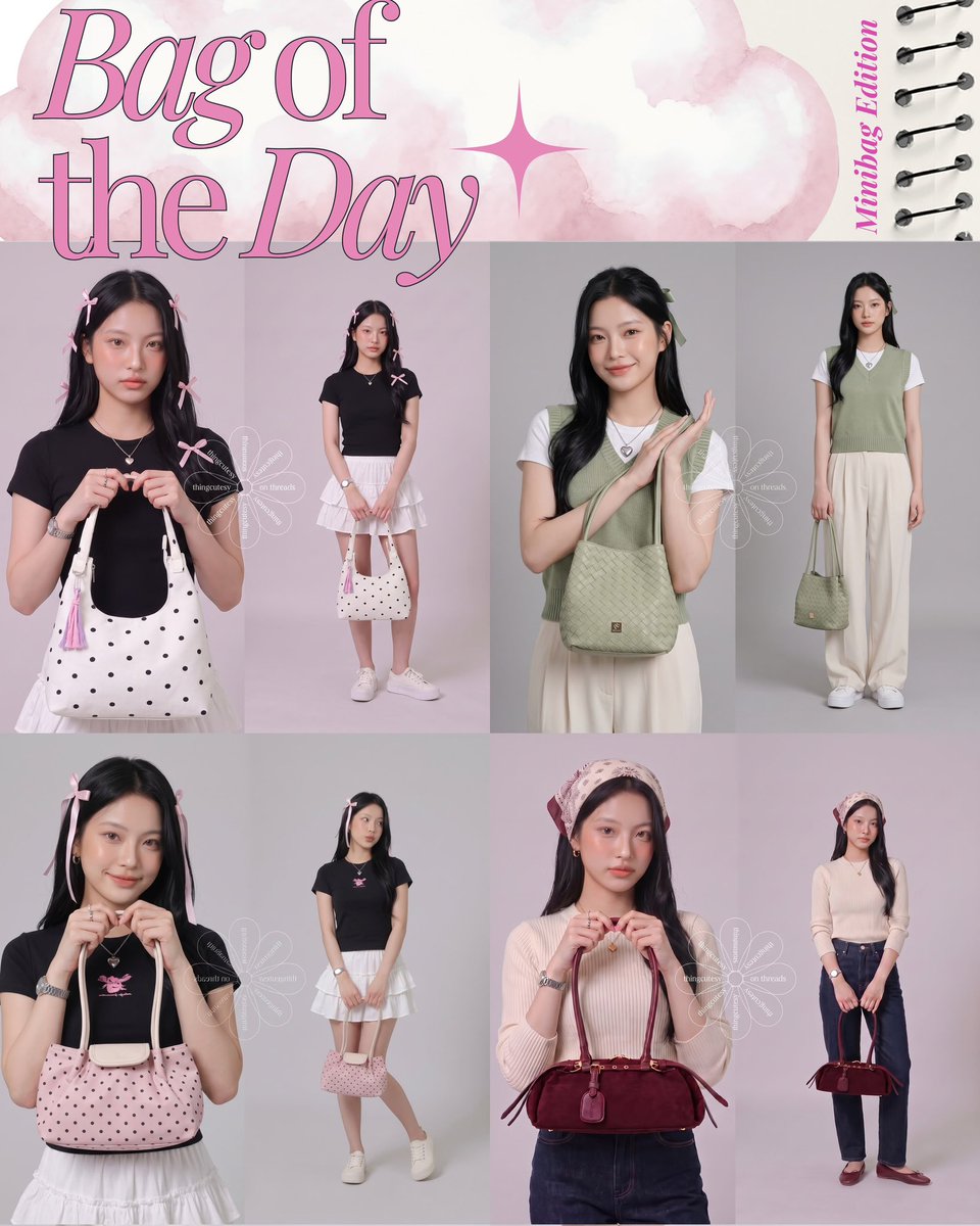 thingcutesy's tweet photo. 👛 REKOMENDASI TAS — MINI BAG EDITION 👛

#rekomendasitas #minibag https://t.co/XC8nmz1cdr