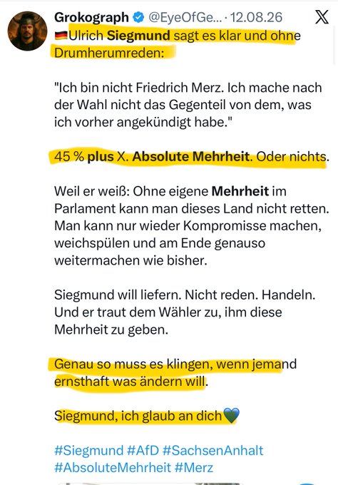 SamuelAbane's tweet photo. @UlrichSiegmund Was kümmert mich mein Geschwätz von Gestern. https://t.co/bwuyaGSBhg
