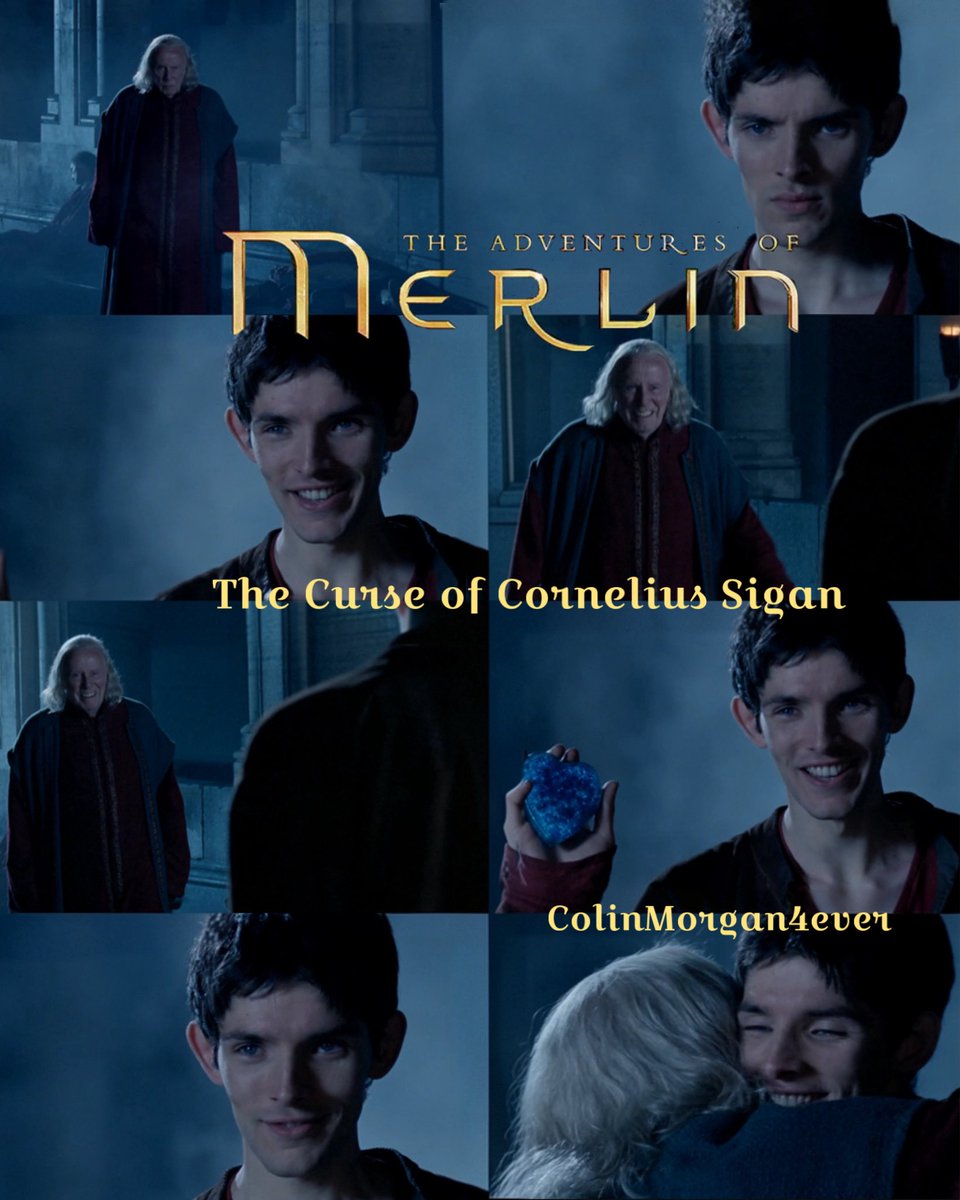 CMagnumfan's tweet photo. #posterdesign from every episode of #MerlinTvSeries now with 35/39 season 2 episode 1 #TheCurseOfCorneliusSigan aired on the 19th September 2011 #Merlin has captured the soul of Sigan and #Gaius is there with a smile #MerlinBBC #MissingMerlin #ColinMorgan #RichardWilson https://t.co/vJ0sX91aUo