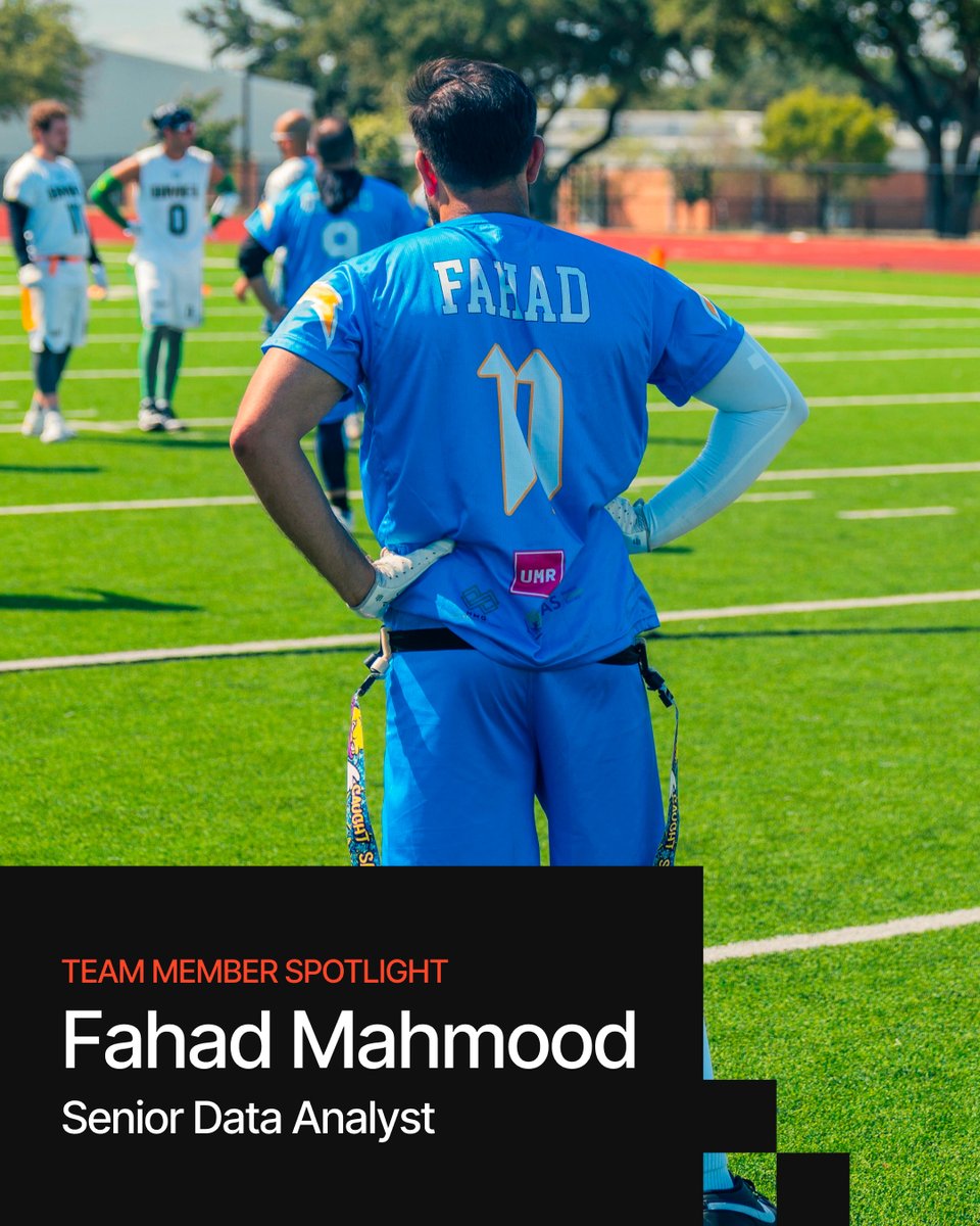 spinutech's tweet photo. By day, he’s digging into data. On weekends, he’s drawing up plays. 🏈

Fahad Mahmood, our Senior Data Analyst, has spent years playing competitive flag football, taking the field in leagues and tournaments across the Dallas-Fort Worth area.

It’s more than a way to stay active. The strategy, quick thinking, competition, and teamwork that keep Fahad coming back to the game are many of the same qualities he brings to Spinutech.

Whether he’s solving a complex attribution problem or trying to find the end zone, Fahad’s approach stays pretty consistent: Keep improving and put the team first.