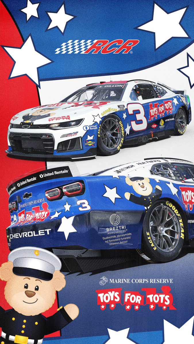 RCRracing's tweet photo. Get that lock screen ready for Las Vegas!

@ToysForTots_USA  | @BetMGM  | @WhelenEng  | @WhelenMTRS  | @Global_Indust | @austindillon3 | @_AustinHill | @jesselovejr1 https://t.co/KpP2oqptfV