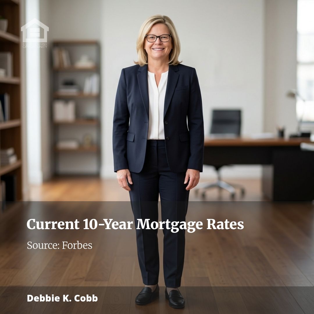 DebbieKCobb's tweet photo. Current 10-Year Mortgage Rates
Thinking of paying off your home fast? 🏡 10-year mortgages offer lower rates (around 5.74%) and quick equity, but come with higher payments and tough qualifications. Is it the right fit for you? Explore your options before deciding! 💡💬 https://t.co/vVolne0Sk8