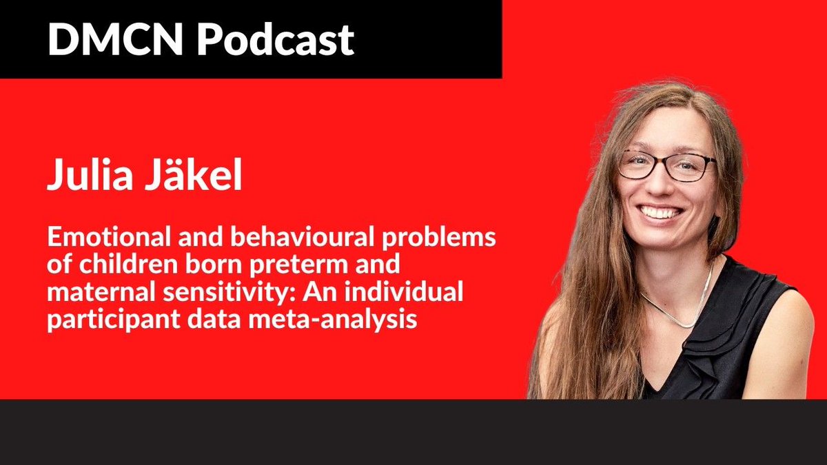 mackeithpress's tweet photo. #DMCNPodcast

Emotional and behavioural problems of children born preterm and maternal sensitivity

https://t.co/IqobRLC32R https://t.co/YPLaPxOHXf