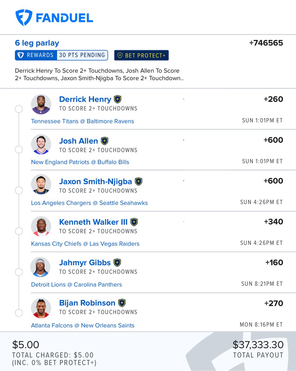 CodyBrownBets's tweet photo. It couldn’t happen again… Could it?

🔗 Place on FanDuel: https://t.co/4zbPFTCT1m

$37k in the bank if it does. 👀

21+ only. https://t.co/rVJZ412HZG
