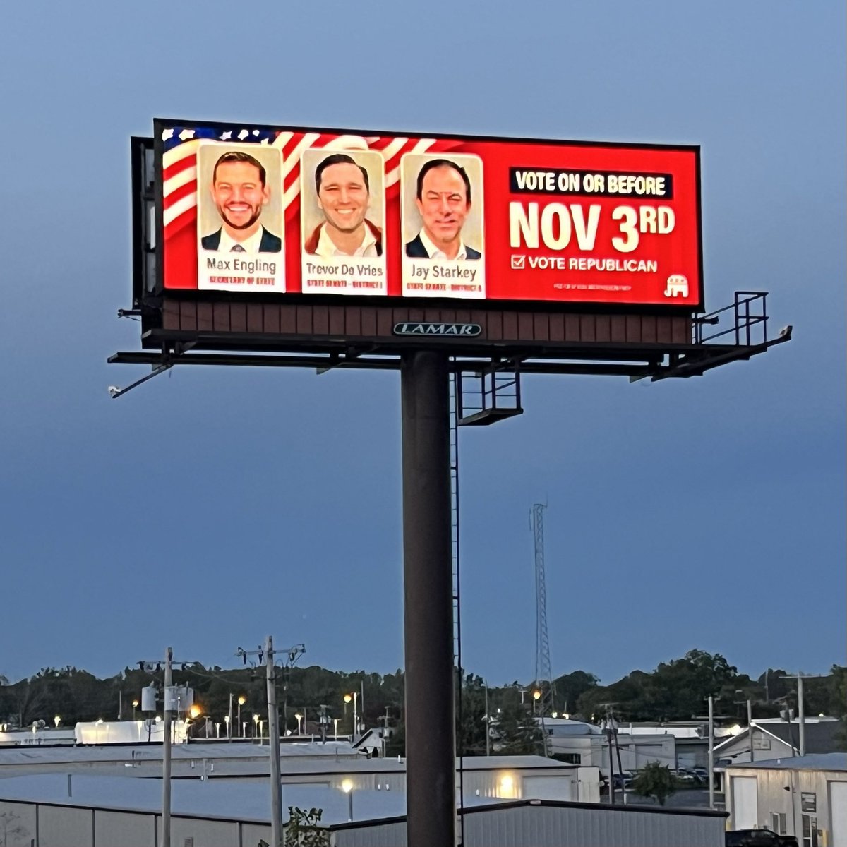 HL_Republicans's tweet photo. We are proud to sponsor these billboards across the area supporting our exceptional team of Republican nominees! 🇺🇸

Make your voice heard this election season! 🗳️ https://t.co/63FSd7rUm7