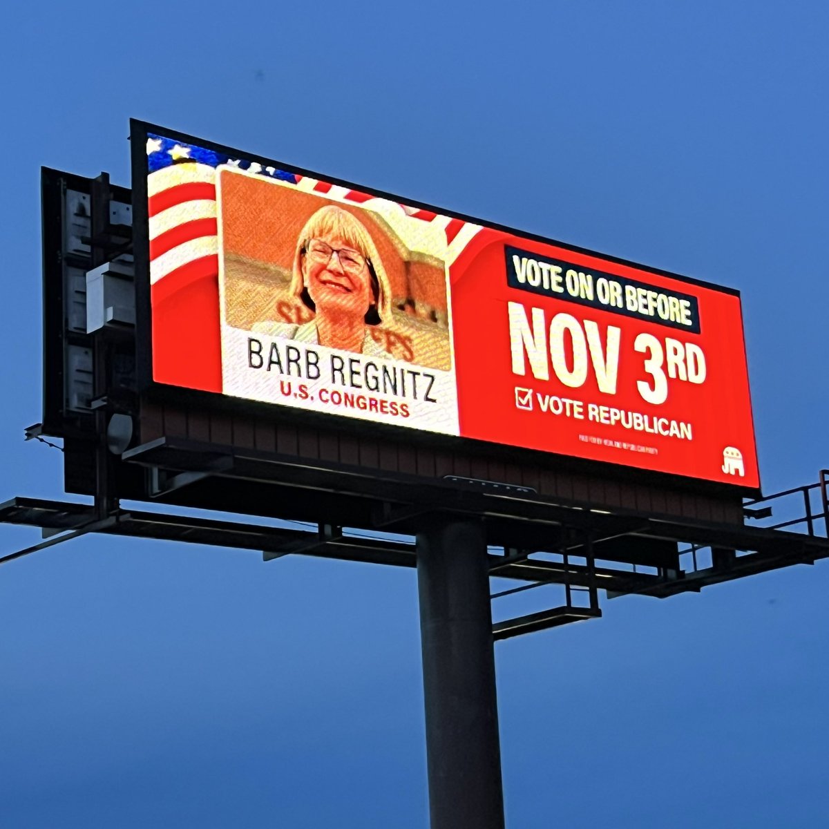 HL_Republicans's tweet photo. We are proud to sponsor these billboards across the area supporting our exceptional team of Republican nominees! 🇺🇸

Make your voice heard this election season! 🗳️ https://t.co/63FSd7rUm7
