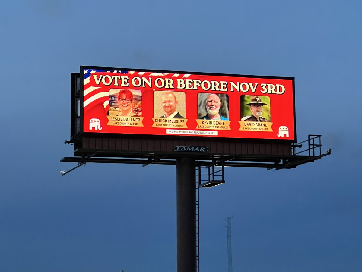 HL_Republicans's tweet photo. We are proud to sponsor these billboards across the area supporting our exceptional team of Republican nominees! 🇺🇸

Make your voice heard this election season! 🗳️ https://t.co/63FSd7rUm7