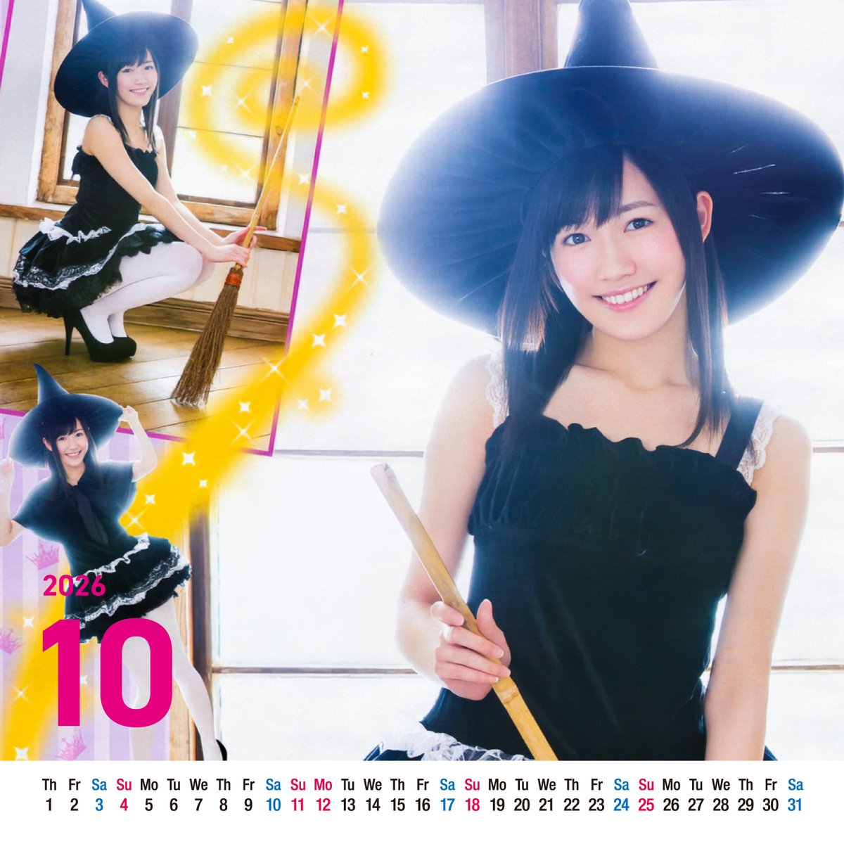 mayuyuplanet's tweet photo. 10月の #まゆゆカレンダー ができました！
ハロウィンだから魔法つかいまゆゆ🧙✨️

⬇️PDF  https://t.co/ryg7kvZ3Ex 

#渡辺麻友 #まゆゆ https://t.co/qFZzPp7Q96