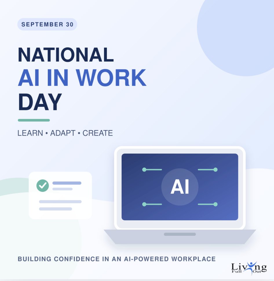 NancySolari's tweet photo. #NationalAIinWorkDay celebrates tools that make work easier. As someone who is legally blind, I use #Aira to access visual information I cannot see myself. What is your favorite AI platform, and how do you use it at work? #AIInTheWorkplace #LivingFullOut #NancySolari https://t.co/jKuaM4XMve