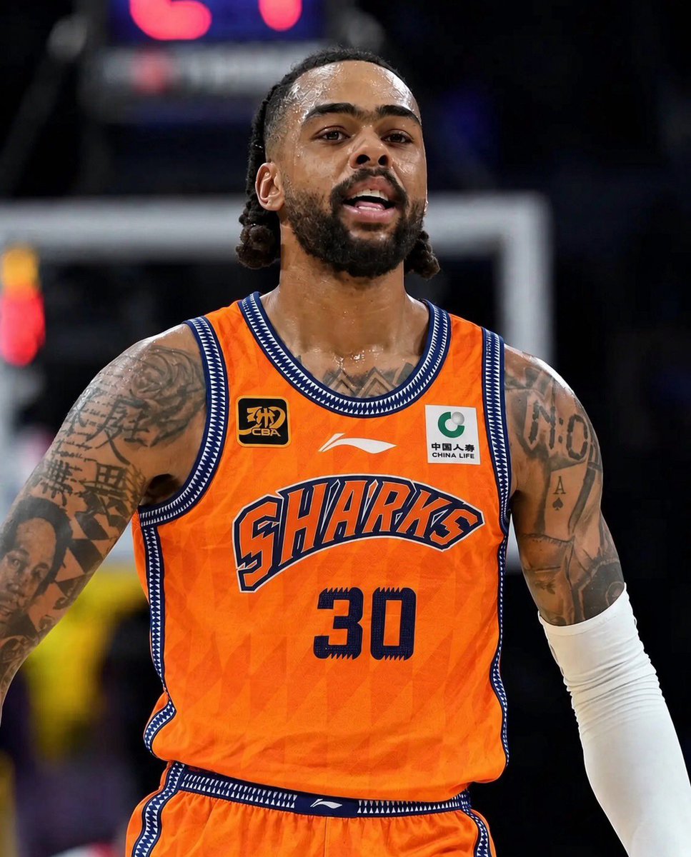 TheNBACentel's tweet photo. D’Angelo Russell on signing with the Shanghai Sharks: 

“Rice in my veins.” 🗣️ https://t.co/nLGLxHGpG8