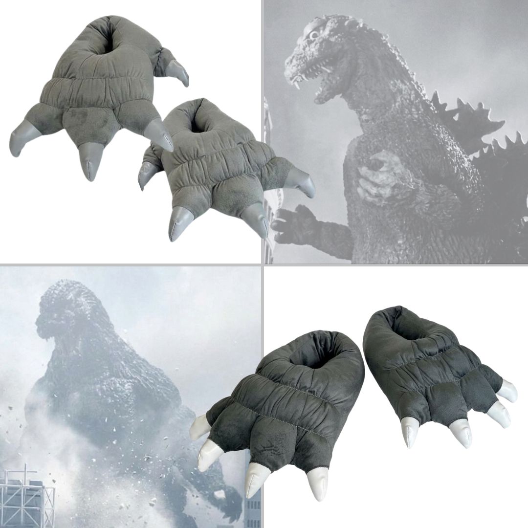 mecchaJP's tweet photo. 🦖 Walk Like the King of the Monsters! 👣✨ 
Godzilla - Plush Slippers Godzilla 1954 &amp; 1994✨ Available Now at the link below!
🛑 https://t.co/UaUbho9nVY 

#Godzilla #ShinGodzilla https://t.co/agLegDdMmE