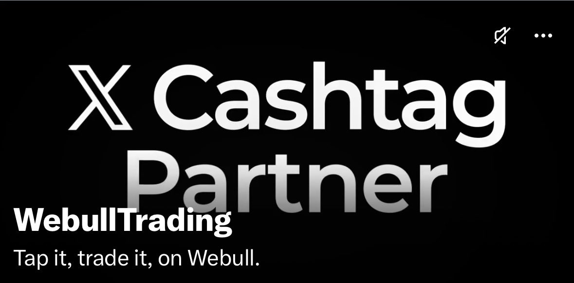 $BULL - Webull is Officially X Cashtag Partner! 
 [📷](https://pbs.twimg.com/media/HTeEXkoWEAA3ZV5.jpg) https://pbs.twimg.com/media/HTeEXkoWEAA3ZV5.jpg https://