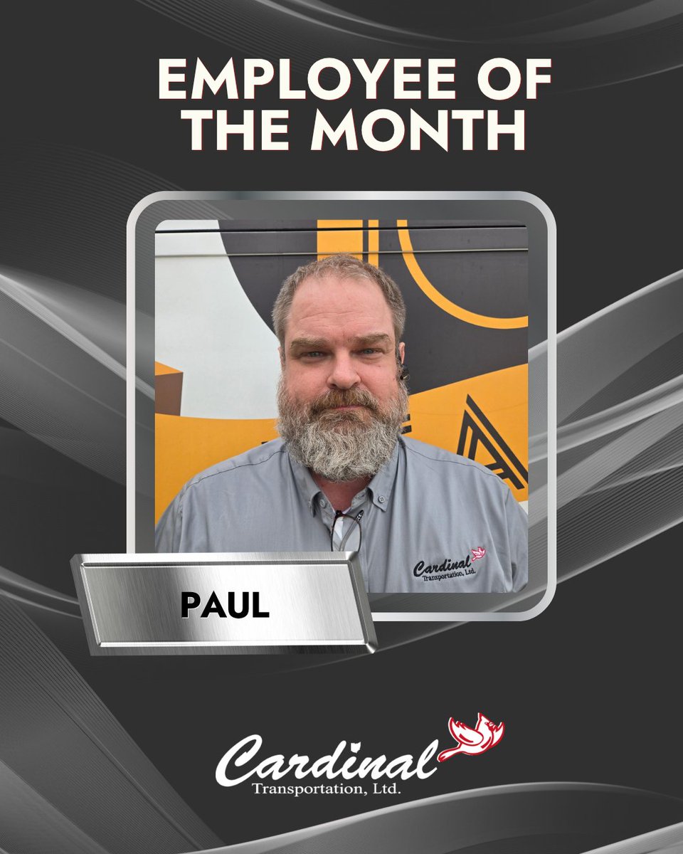 CardinalTrans's tweet photo. Congratulations to Paul Payne, our September Employee of the Month! Paul joined us in January with the Coach Quarters acquisition. He holds a 100% Safety Score, provides exceptional service and vehicle care for Coach Quarters, and supported routes for the GOBus launch. https://t.co/tLxcxZdmK5