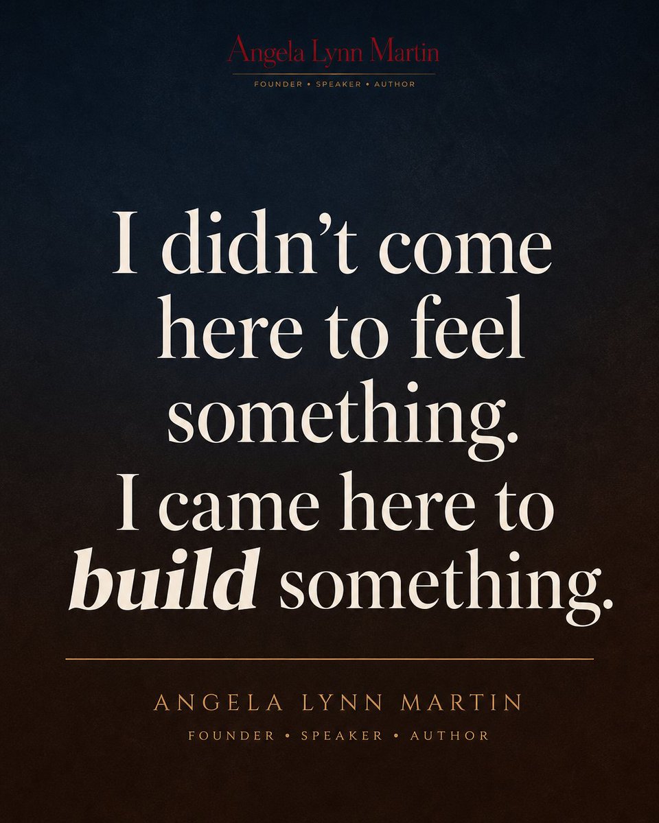 AngelaLMartin's tweet photo. Inspiration is real. It's also fragile. It fades by Monday if nobody names what changes.

So name it. Turn the feeling into a question the room can answer: what do we build now?

DM me 'WAITLIST' for early access to our operational readiness tools. https://t.co/QtrJpRZZP7