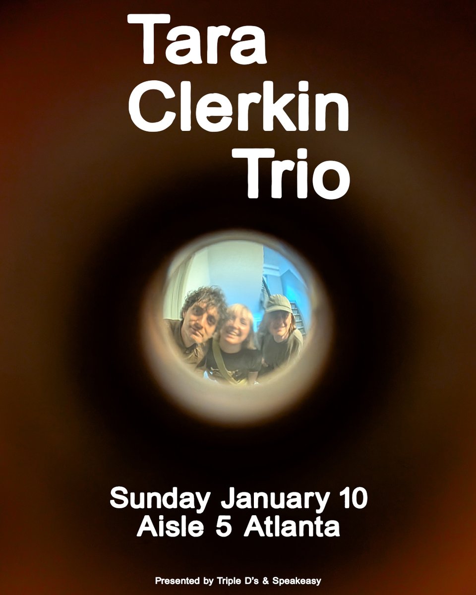 Aisle5atl's tweet photo. NEW ONE :: Tara Clerkin Trio plays Aisle 5 on Sunday January 10th. Tickets on sale this Friday October 2nd at 10 am. https://t.co/0qqOyrpPXw