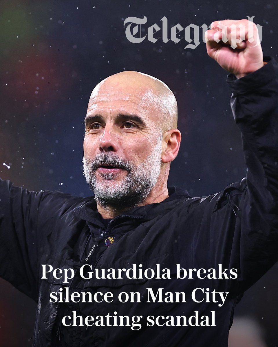 TeleFootball's tweet photo. Pep Guardiola has defiantly backed Manchester City over the club’s £920m cheating scandal.

“I want every single fan to know I am here; more than ever. I am, always have been, always will, be behind my club, my owner, my chairman, Ferran, the players, staff, Enzo and you, our unique supporters,” he wrote on X. “Let me be clear: we will get through this together. I love you all.”

@mcgrathmike has more ⤵️
https://t.co/QNY2sqMuM1