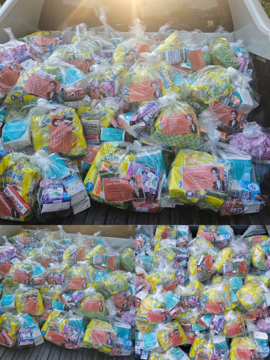 ohmsmamapanda's tweet photo. #ohmpawat OhmPawat Love Delivery

Though we are far apart, Ohm’s hometown is suffering from floods. I have prepared food, milk, hygiene supplies and basic medicines in Ohm’s name.Hope to send some care to the flood‑affected victims far away, and wish everyone safety as they get through this flood disaster.🧡
 
Thank you for helping distribution of relief kits @lamunlin1988