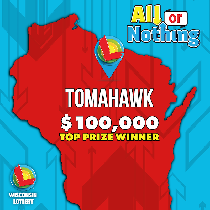 wilottery's tweet photo. So a player who purchased an All or Nothing ticket from the Kwik Trip on 682 N. 4th St. in #Tomahawk for the Tuesday, 09/29 drawing managed to match exactly 0 out of 11 numbers.

That's right. Not a single correct guess. Their reward. A cool $100,000 top prize.

Congrats to the winner. #WelcomeToWINsconsin

Learn more about All or Nothing at https://t.co/syfa2G4fL5.

#WiscoWinner
