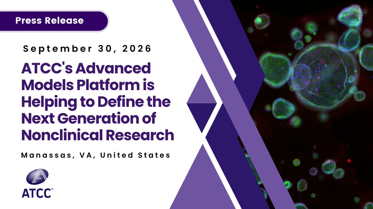 officialatcc's tweet photo. Our new contract awards from NIAID and FDA will advance new approach methodologies for infectious disease research and organoid models for pediatric cancer. https://t.co/HBBqb1g08N
#NAMs #OrganOnChip #Organoids #InfectiousDisease #AvianFlu #NIAID #FDA https://t.co/XFKA75Er02