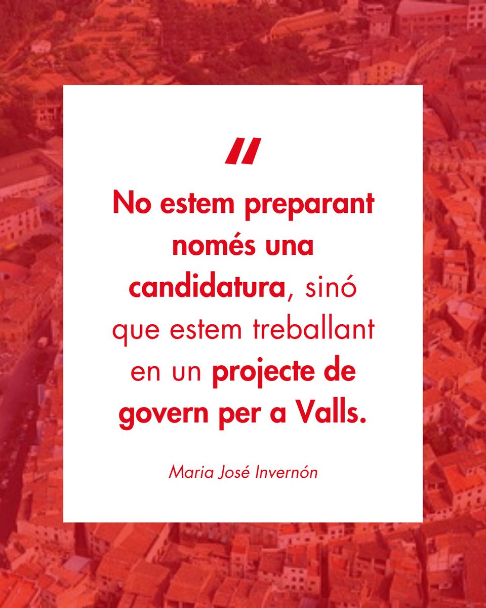 PSC_VALLS's tweet photo. Tenim les idees clares, l'equip preparat i la determinació per obrir una nova etapa a la nostra ciutat. Una etapa basada en el rigor, la proximitat i en posar sempre les persones i Valls al centre de tot. ❤️

#novamaneradeferpolitica #Valls #PSCvalls https://t.co/jU9zHu2x3Z