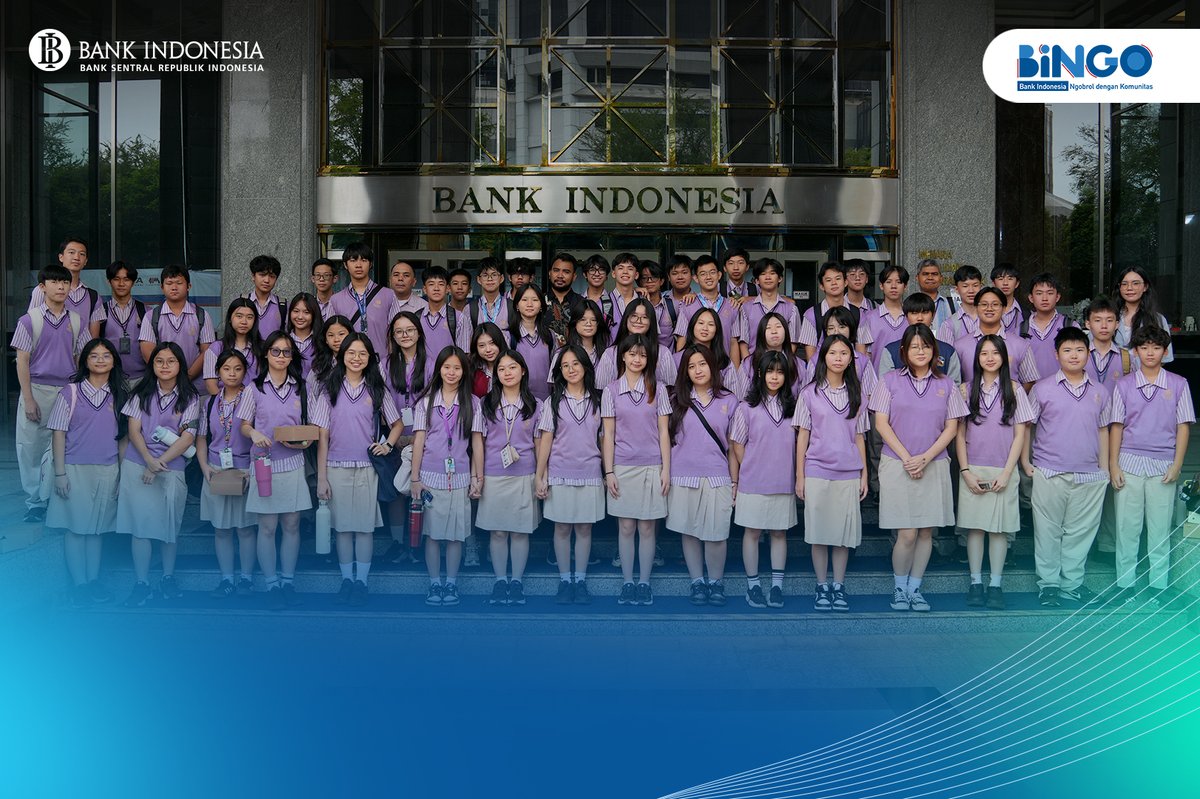 bank_indonesia's tweet photo. #SobatRupiah, terima kasih kepada seluruh peserta yang telah ikut meramaikan kegiatan Bank Indonesia Ngobrol bareng Komunitas (BINGO) hari ini! 🎓

Semoga ilmu yang didapatkan dapat menambah wawasan mengenai peran Bank Indonesia dan pentingnya menjaga stabilitas ekonomi bersama.

Nah, Sobat juga jangan sampai ketinggalan ya! Yuk ajak komunitas, kampus, atau sekolahmu untuk ngobrol langsung mengenai ekonomi bersama Bank Indonesia!

Langsung daftarkan komunitas atau kampusmu di sini 👇
https://t.co/sLkVE3JFVB