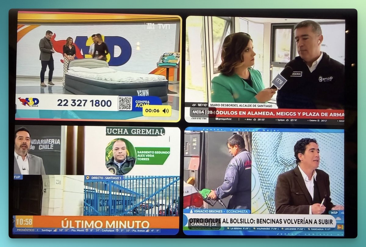 abernales's tweet photo. Después nos preguntamos por qué TVN atraviesa una crisis. Mientras otros canales están abordando temas que preocupan al país, como la seguridad y la economía, en el canal público están vendiendo colchones. TVN necesita recuperar su sentido público. https://t.co/3NKDYp1qHc