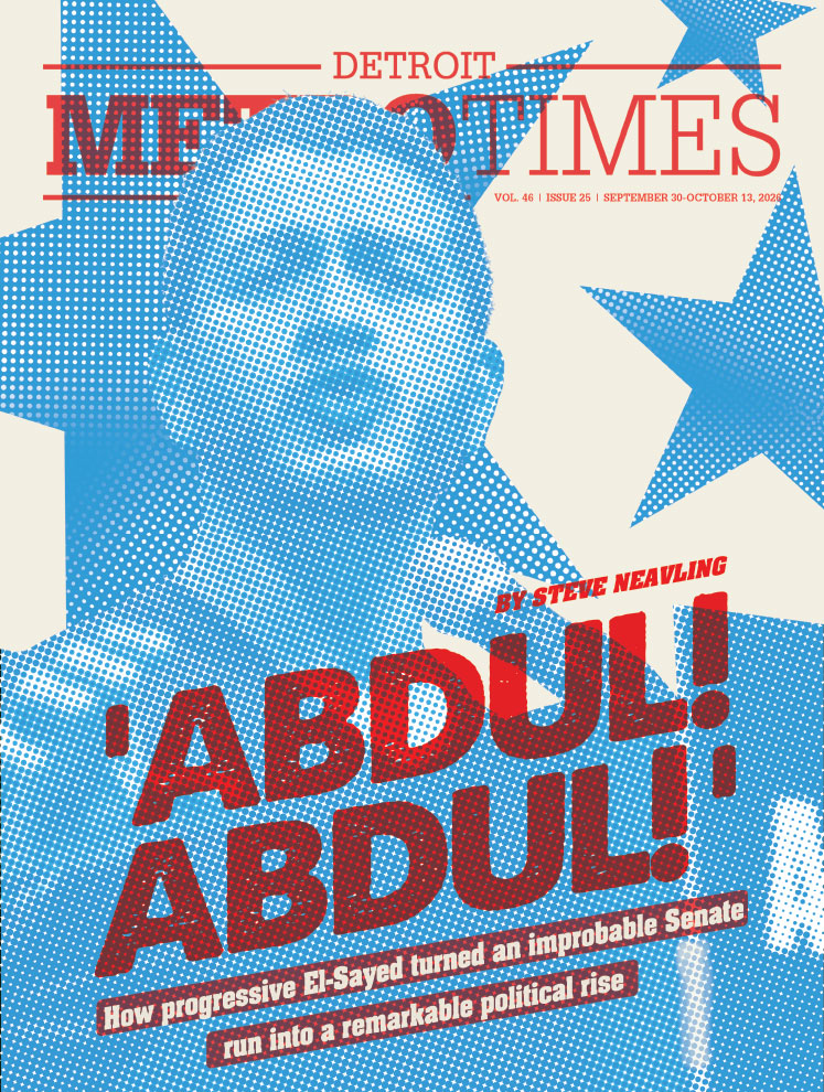 metrotimes's tweet photo. Abdul El-Sayed is on the cover of this week’s Metro Times.

We look at how the former health director went from long-shot candidate to U.S. Senate nominee, powered by big crowds, grassroots money, &amp; progressive politics while confronting Islamophobia.   https://t.co/DMDCiExQ8v https://t.co/S9aF7GCjQP