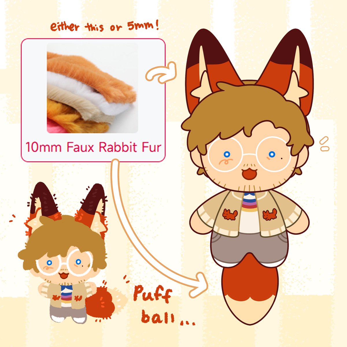 Melonyun1's tweet photo. The goal of this plushie is to make his ears really big and fur really really fluffy 🦊✨

So if you're interested in getting your own fluffy fox Grace, PLEDGE NOW!! WE HAVE 6 DAYS LEFT!!!
🔗 below!
#ProjectHailMary https://t.co/EP2Fm9lrdn