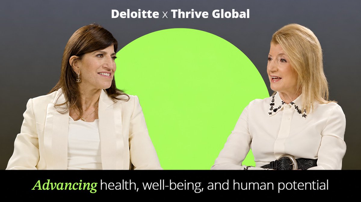 ariannahuff's tweet photo. Most of us already know what supports better health, but the challenge is making those behaviors part of daily life.

And today @Thrive Global and @Deloitte are launching a strategic relationship that makes it easier for people to move from awareness to action so they can build healthier habits and improve their health — one Microstep at a time.

Currently, most U.S. healthcare spending is reactive, focused on treating illnesses and conditions after they occur. But Deloitte estimates that proactive “well-care” could save the country up to $2.2 trillion a year in medical and pharmacy costs. This number captures the enormous opportunity we have to move the needle.

By bringing together Thrive’s AI-powered behavior change platform and Deloitte’s experience in health care transformation, data and analytics, digital innovation and large-scale implementation, we’ll help organizations harness the science-backed power of our daily behaviors — food, movement, sleep, stress management and connection — and scale behavior change to help people build healthier habits and routines. And starting in October, Deloitte will incorporate Thrive content across key areas of health into the wellbeing resources available to its U.S. workforce.

Learn more about how Thrive Global and Deloitte are helping organizations support health and wellbeing through behavior change here: https://t.co/ya1rVkdYCI