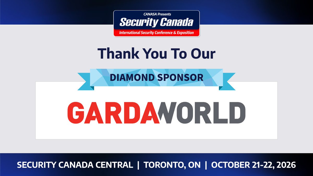 Security_Canada's tweet photo. 3 weeks to go—and this year #SecurityCanada Central's packed with more Exhibitors, Education & opportunities to grow than ever before. Sponsors like @GardaWorld help make it happen. Register for FREE and visit GardaWorld at Booths 136 & 423 this October: https://t.co/BxdjevkY0O https://t.co/qLABmdatSw