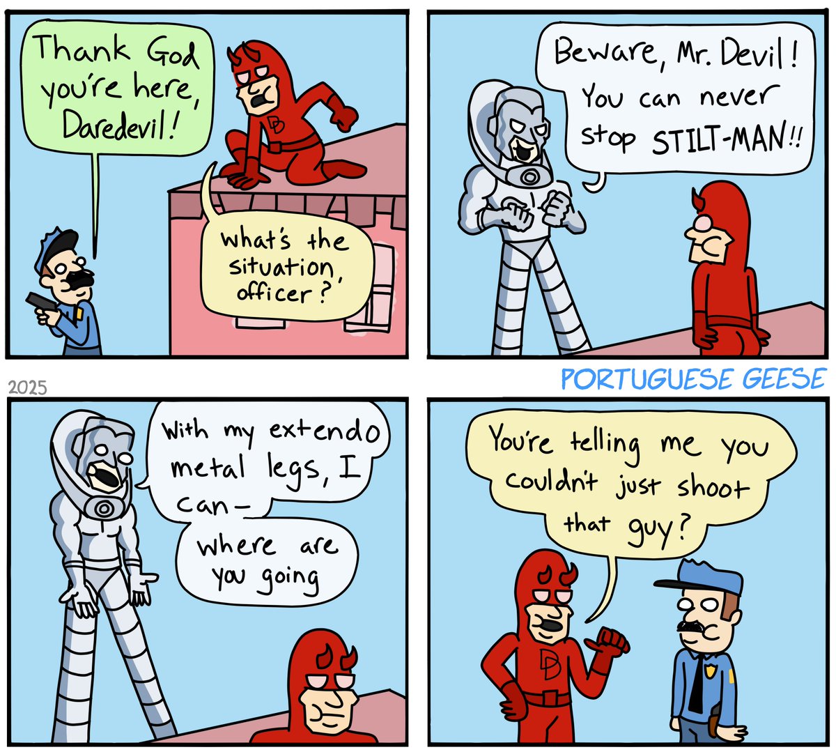 PortugueseGeese's tweet photo. In honor of Daredevil getting cancelled yet again, here's some comics https://t.co/kKkdED4hRX