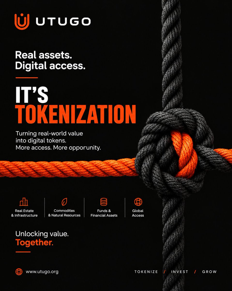 utugoio's tweet photo. It's not that hard to understand. 🤦‍♂️

Real assets. Digital access. That's it. UTUGO is unlocking value while you're arguing about meme coins.

Read the chart. Tokenization is the future. 👇
#RWA #DeFi #Investing https://t.co/UpSHZRFj1c
