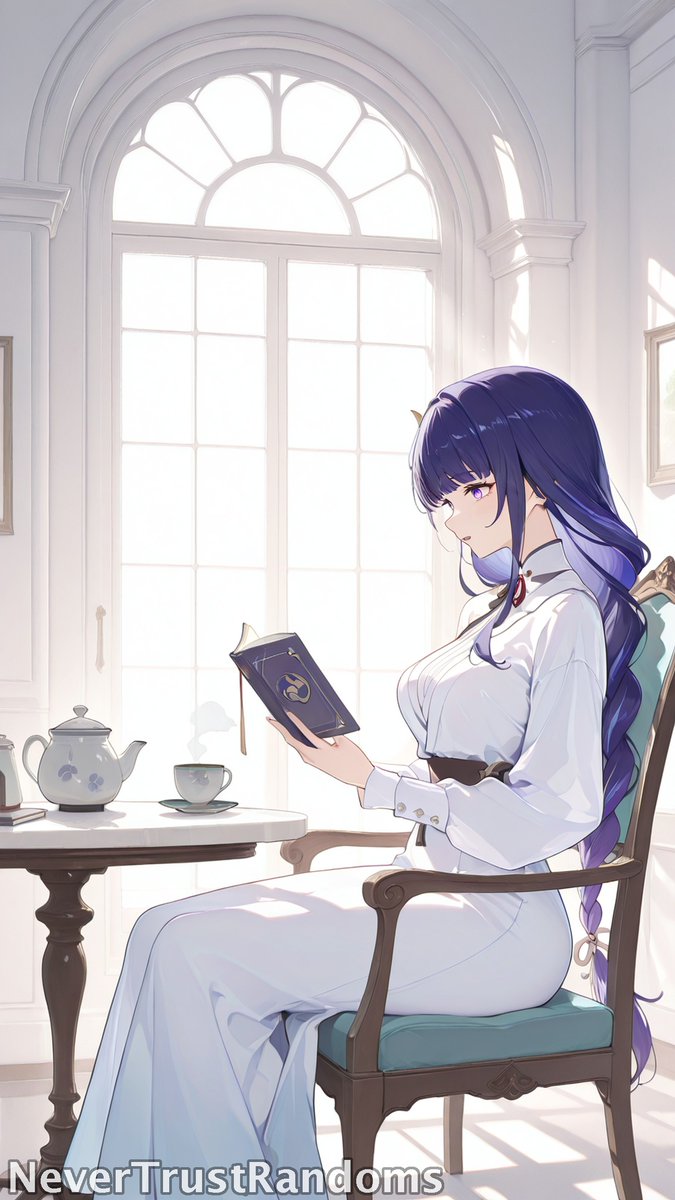 ntrustrandoms's tweet photo. Raiden Shogun is a married woman who enjoys a morning cup of tea while reading an interesting novel from Yae Publishing House. For more details, don't forget to check my posts periodically.

#RaidenShogun
#GenshinImpactㅤ 
#雷電将軍 https://t.co/KKR6wfv5ub