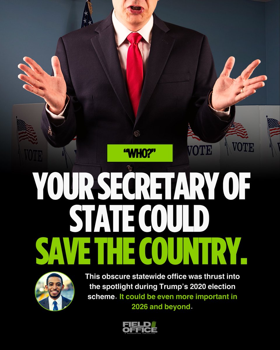 MarkusforDC's tweet photo. Do you know your Secretary of State?

Most Americans can’t name them, but in 2020 they played huge role in stopping Trump’s attempted post-election coup.

They may have to do it again. https://t.co/HlHfDa5jRR