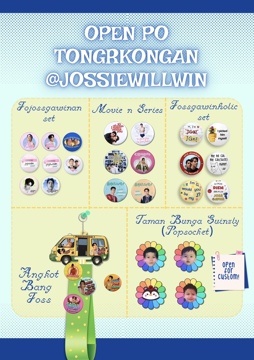 jossiewillwin's tweet photo. Open Batch 2 Jajan di Tongkrongan @jossiewillwin !

📆 30 september - 10 october 2026 (limited slot)

now open for international shipping (MLY 🇲🇾, TH🇹🇭, PH 🇵🇭, MEX 🇲🇽) please kindly dm me 🫶

[detail in thread]

likes + rt would be appreciated 🥺 https://t.co/NXXRBvgj8m