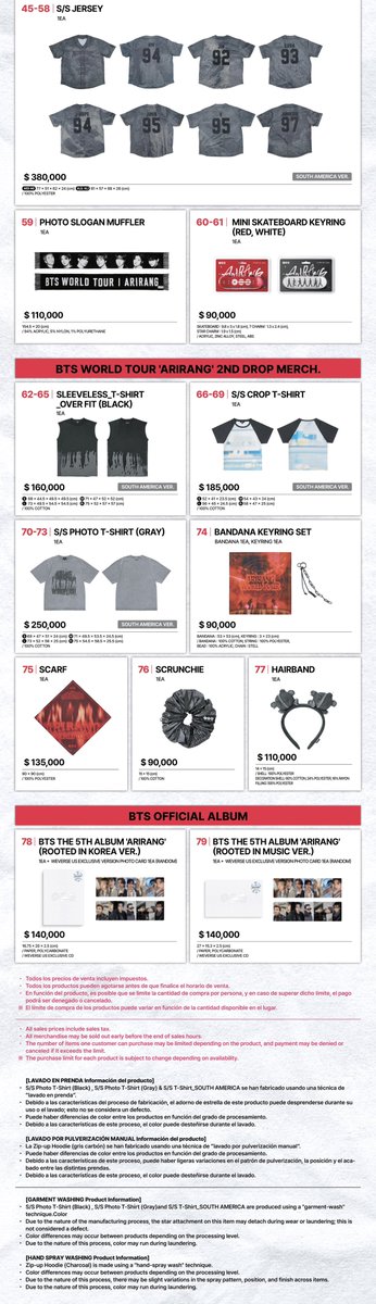 minyoongibe's tweet photo. o preço oficial do merch da Colômbia… tá no preço que eu imaginei mesmo https://t.co/AeBjYxuvTj