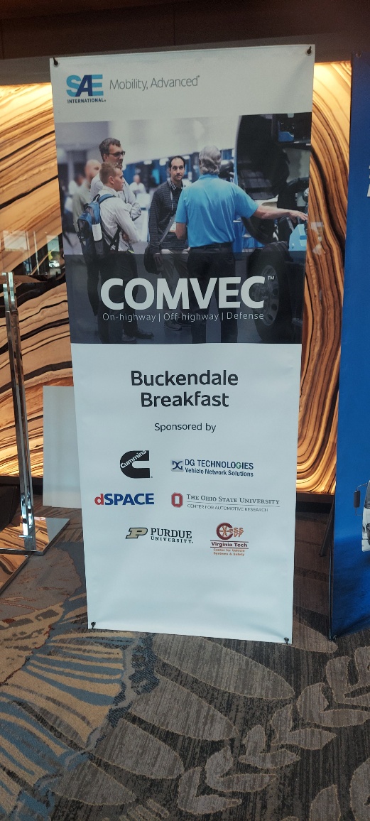 DGTechnologies's tweet photo. Once again DG Technologies is proud to be a sponsor for the Buckendale Breakfast at the SAE COMVEC event.

#SAE #COMVEC #COMVEC26 #SAECOMVEC https://t.co/fP6b4Cn4mc