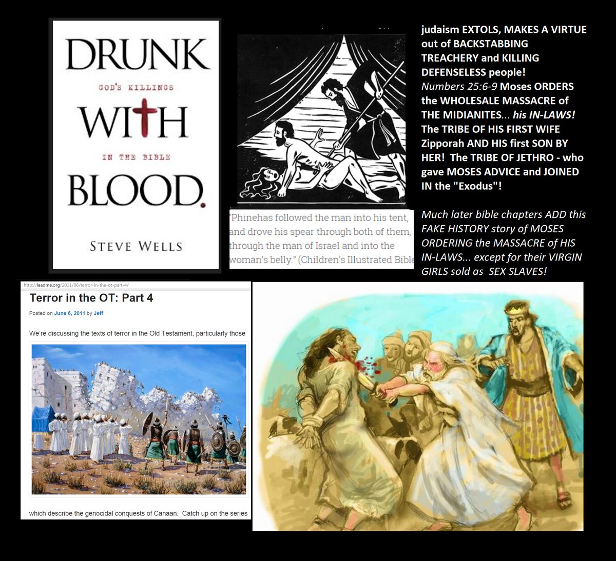 DarkMarkets's tweet photo. leviticus 25:44 "Thou shalt buy [= MAKE!] SLAVES of the 'people of the nations' [= 'goyim']   around you..."

 "...OF THE CHILDREN  of goyim [non-jews]  
who LIVE AMONG YOU... YOU MAY BUY THEM 
AS SLAVES... and LEAVE THEM UNTO YOUR children
 AS SLAVES... unto perpetuity..."  

 -   "THEY" believe THEY ARE COMMANDED 
by g-o-d TO conquer, massacre, EXTERMINATE
 and ENSLAVE the ENTIRE human race... 

exactly as deuteronomy 20, genesis 34, Joshua 6, numbers 31, isaiah 19, the entire "exodus,"  conquest of Canaan    and so many  other appalling DRENCHED IN human BLOODSHED  awful bible verses spell out  
in plain english, greek, hebrew, latin....