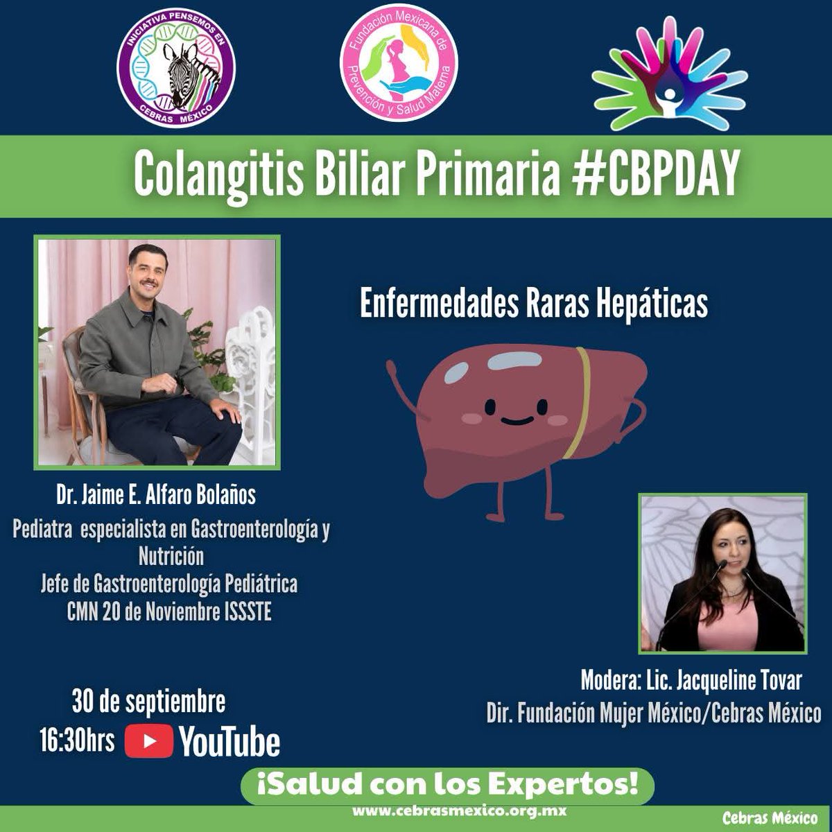 PCebras's tweet photo. 📢Acompáñanos, hablaremos sobre la #colangitisbiliarprimaria en el marco del día Mundial que se conmemora el segundo domingo del.mes de  septiembre de cada año.
Conociendo más acerca de #CBP 
#campañacbp #cbpday 
#enfermedadesrarashepáticas #EnfermedadesRaras https://t.co/FZSMLGyd2Y