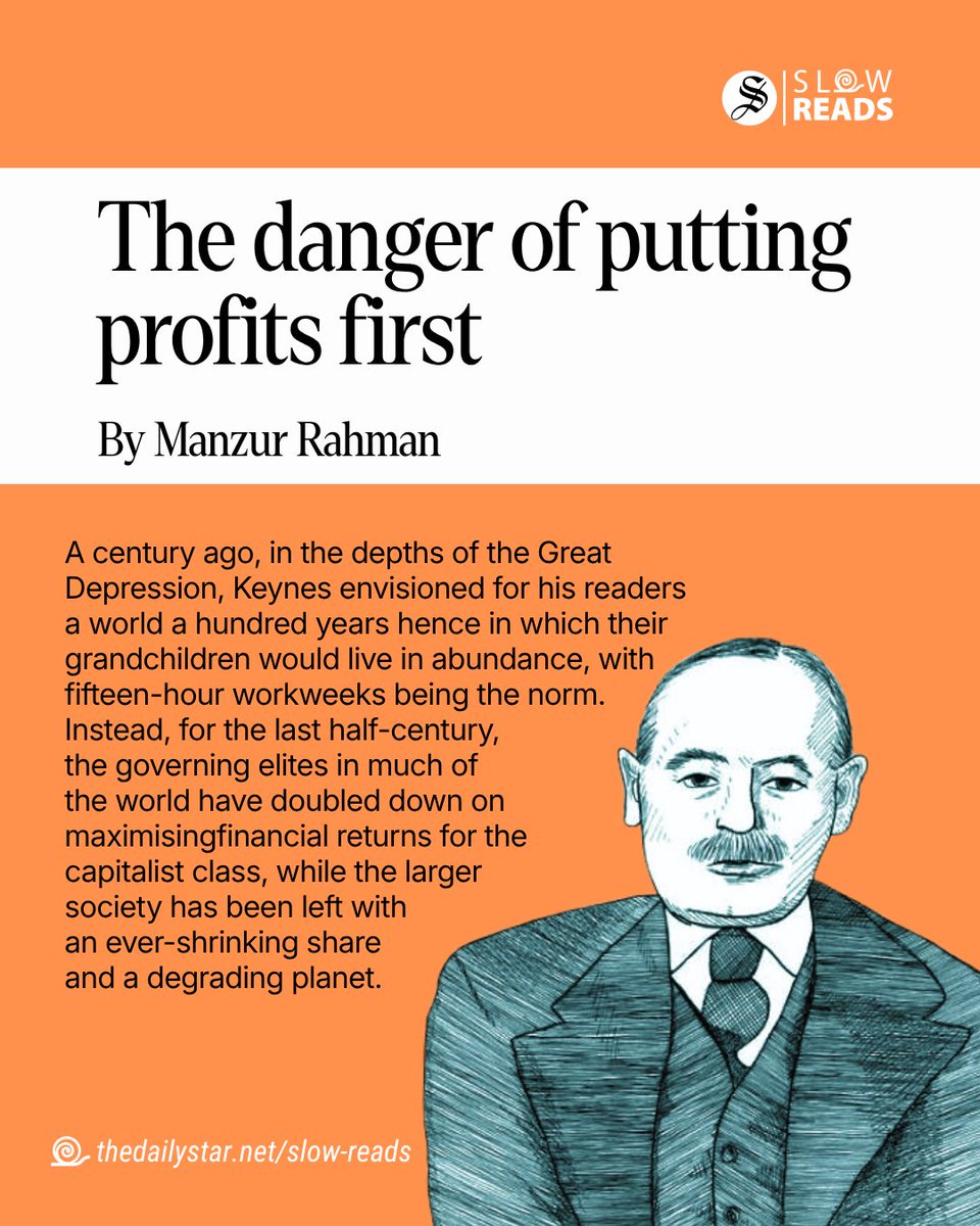 Slow_Reads's tweet photo. The damage and destruction to lives, livelihoods and communities in their aftermath seemed to be of little concern to the business and financial elite, as they simply moved on to the next financial, well, by now there really is no other way to call it, scam. A finance professor and former investment banker pulls back the curtain on the relentless pursuit of profit that continues to destabilise our global economy.

Read the full article: https://t.co/lzYiBlw72V

.
.
.
.
.
#TheDailyStar #SlowReads #FinancialCrisis #WealthInequality #GlobalEconomy