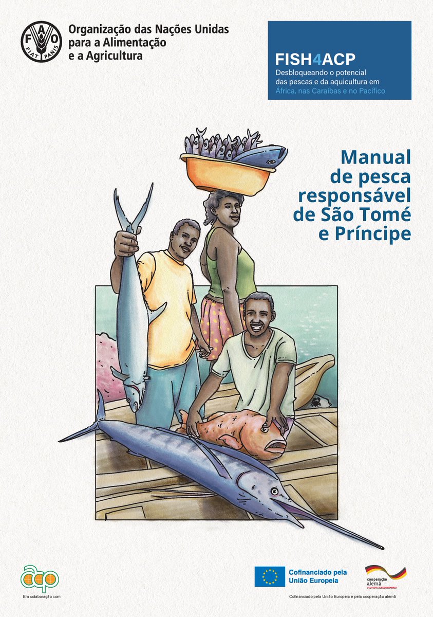 3funo's tweet photo. 🐟 Em São Tomé e Príncipe, a pesca artesanal garante 53% da proteína animal consumida no país. O novo #FISH4ACP Manual de pesca responsável traz ferramentas práticas para pescadores, palaiês e técnicos. https://t.co/OD01oauLHl
@EU_Partnerships
@BMZ_Bund
@PressACP https://t.co/v1YjZQZz64