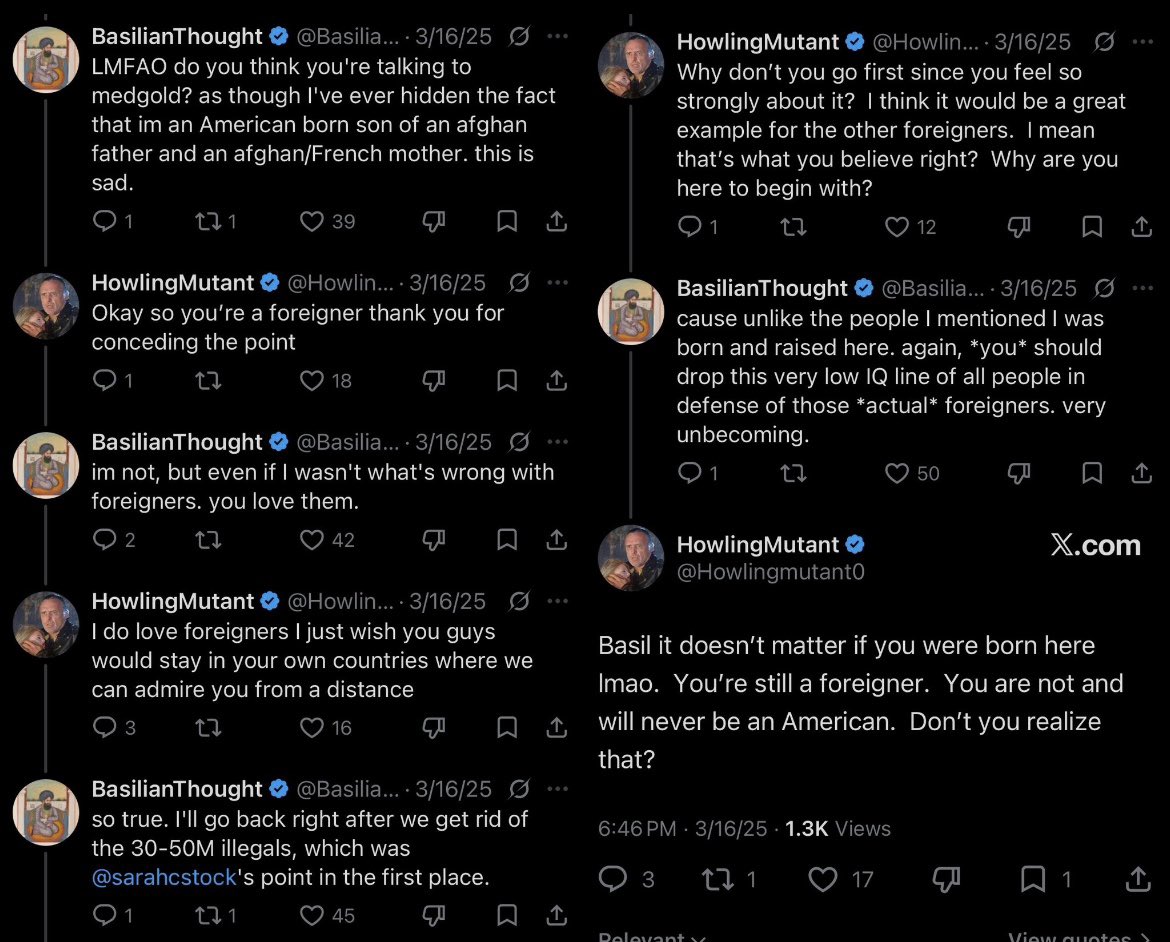 Frosty2259's tweet photo. Howling Mutant Creator’s fellow GOP shills that merely larp online as racist far-right White Nationalists are now trying to milk their unsuspecting and good natured audiences of disaffected young White men into giving away their hard earned money to grifting losers by pumping up their shitcoins. Interesting how Melian Refugee here seems to be admitting the (true) reality that HM has an Indian baby mother and child by saying he is “having his family harassed”. 

Apparently what constitutes having your family harassed to these frauds is someone simply reposting pictures that they themselves have published to the internet. Speaking of which, attached is a picture of Howling Mutant Creator and his baby mother together with none other than the disgusting transvestite Pariah the Doll. Interestingly enough this picture was posted to Pariah the Doll’s own public instagram of nearly 10,000 followers presumably with HM’s and “Nadia’s” approval. Usually this image is spread around in a cropped form simply to show HM and Pariah together but almost nobody that I’ve seen has realized that “Nadia” herself was also in the picture, again looking more like a tranny than Pariah himself.

Howling Mutant is just another member of a sea of cliqued up influencers who receive favors, access, and monetary rewards in exchange for shepherding young men who should be anti-establishment right wingers back onto the pro-White replacement Republican plantation. People like Bronze Age Pervert, Raw Egg Nationalist, Captive Dreamer, Rufo and Lomez, etc and a myriad of anonymous accounts all work in tandem with one another in the same media market to profit off of deceiving their audiences and shilling for Indian anchor babies like Vivek Ramaswamy and the fatass JD Vance who tried to get Hillary Clinton elected over Trump in 2016.

If Howling Mutant came out tomorrow against Vivek and against Vance every one of his “friends” who are currently waxing poetic about how much he’s made them and millions of other laugh (🥺🥺🥺) and how he’s being harassed would instantly turn on him viciously just like they turned on @revenant_MMXX for coming out against Trump. That is because they are almost universally despicable grifters who don’t even believe half of what they are saying, like Howling Mutant Creator himself, and are only in it for the status and a paycheck.