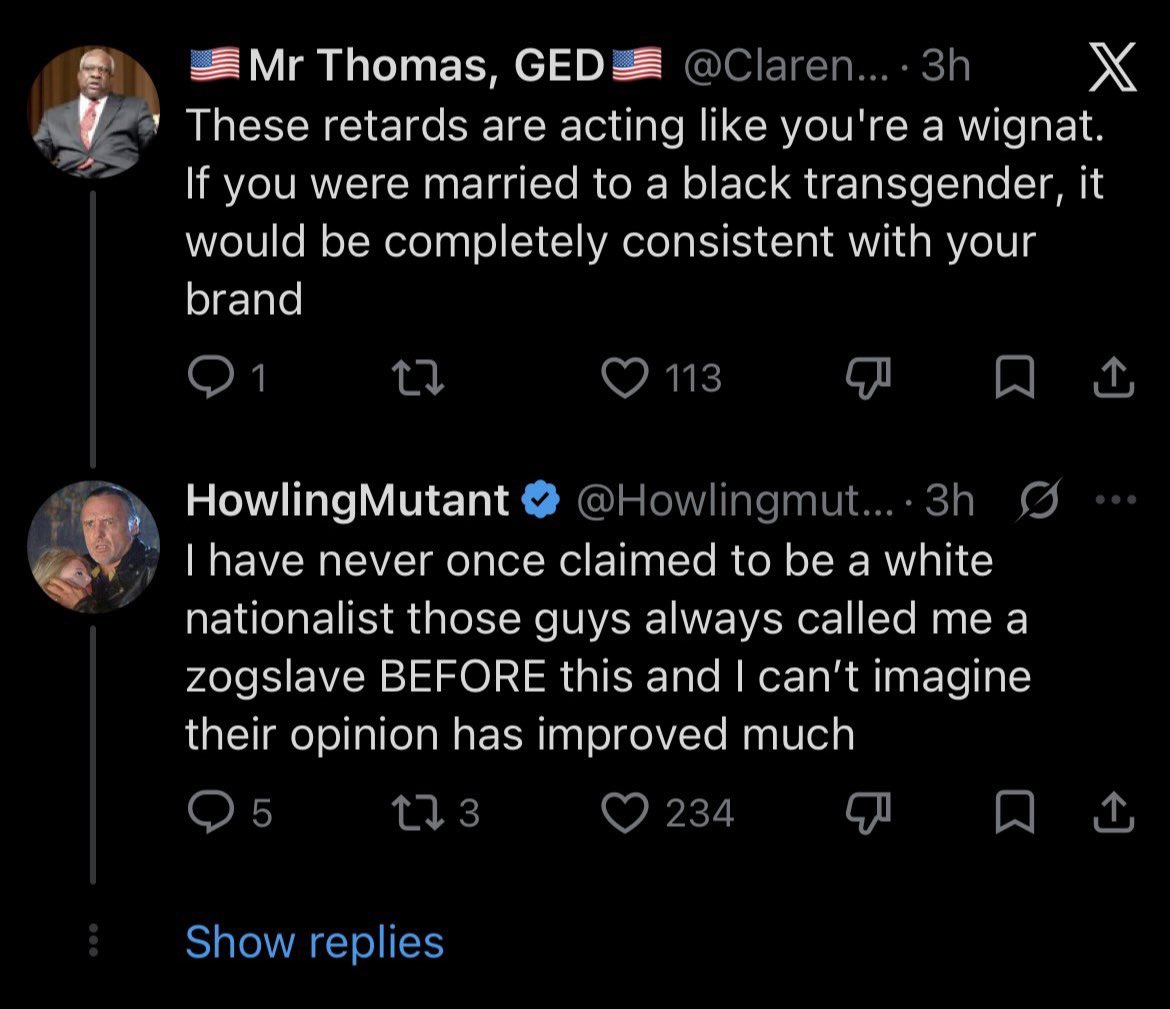 Frosty2259's tweet photo. Howling Mutant Creator’s fellow GOP shills that merely larp online as racist far-right White Nationalists are now trying to milk their unsuspecting and good natured audiences of disaffected young White men into giving away their hard earned money to grifting losers by pumping up their shitcoins. Interesting how Melian Refugee here seems to be admitting the (true) reality that HM has an Indian baby mother and child by saying he is “having his family harassed”. 

Apparently what constitutes having your family harassed to these frauds is someone simply reposting pictures that they themselves have published to the internet. Speaking of which, attached is a picture of Howling Mutant Creator and his baby mother together with none other than the disgusting transvestite Pariah the Doll. Interestingly enough this picture was posted to Pariah the Doll’s own public instagram of nearly 10,000 followers presumably with HM’s and “Nadia’s” approval. Usually this image is spread around in a cropped form simply to show HM and Pariah together but almost nobody that I’ve seen has realized that “Nadia” herself was also in the picture, again looking more like a tranny than Pariah himself.

Howling Mutant is just another member of a sea of cliqued up influencers who receive favors, access, and monetary rewards in exchange for shepherding young men who should be anti-establishment right wingers back onto the pro-White replacement Republican plantation. People like Bronze Age Pervert, Raw Egg Nationalist, Captive Dreamer, Rufo and Lomez, etc and a myriad of anonymous accounts all work in tandem with one another in the same media market to profit off of deceiving their audiences and shilling for Indian anchor babies like Vivek Ramaswamy and the fatass JD Vance who tried to get Hillary Clinton elected over Trump in 2016.

If Howling Mutant came out tomorrow against Vivek and against Vance every one of his “friends” who are currently waxing poetic about how much he’s made them and millions of other laugh (🥺🥺🥺) and how he’s being harassed would instantly turn on him viciously just like they turned on @revenant_MMXX for coming out against Trump. That is because they are almost universally despicable grifters who don’t even believe half of what they are saying, like Howling Mutant Creator himself, and are only in it for the status and a paycheck.